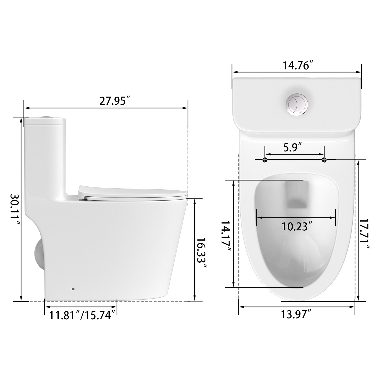 One-Piece Toilet YBMT36