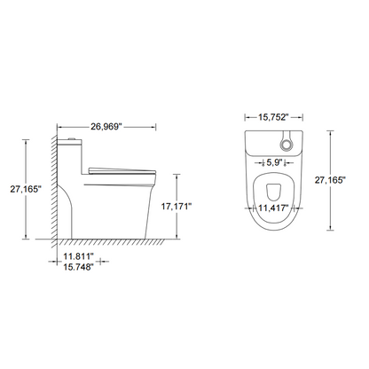 One-Piece Toilet YBMT66