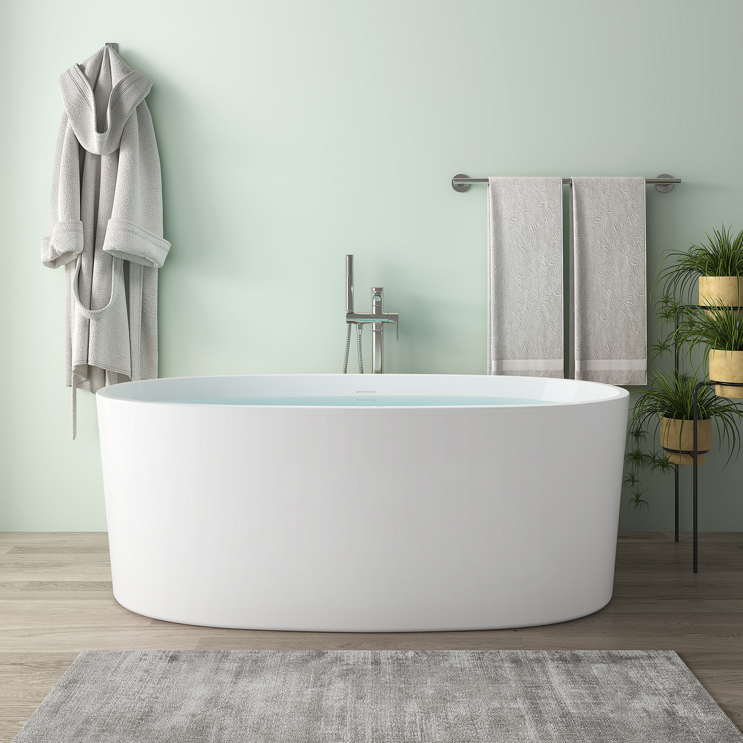 59" Acrylic Bathtub EB16576