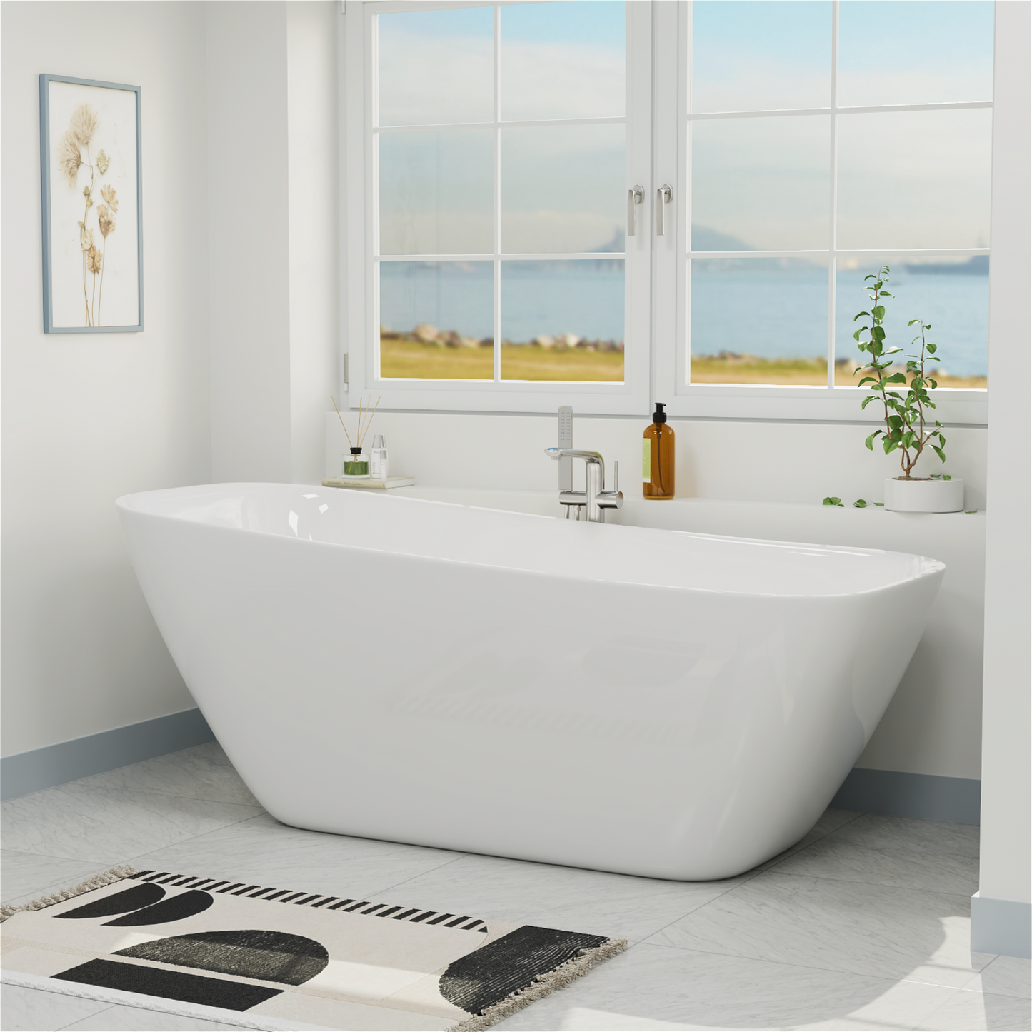 70" Acrylic Bathtub YBALBT9570