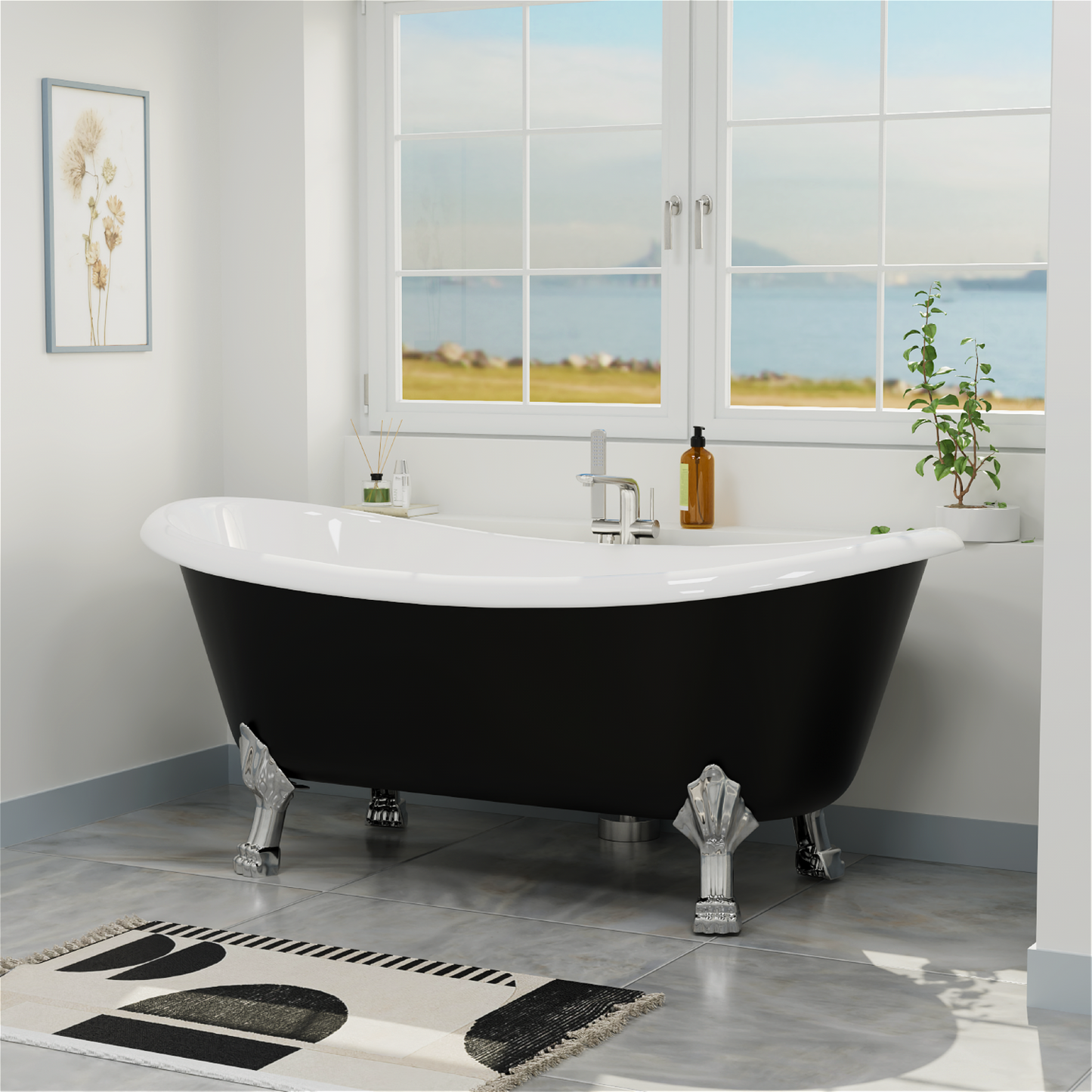 66" Acrylic Bathtub YBALBT5778