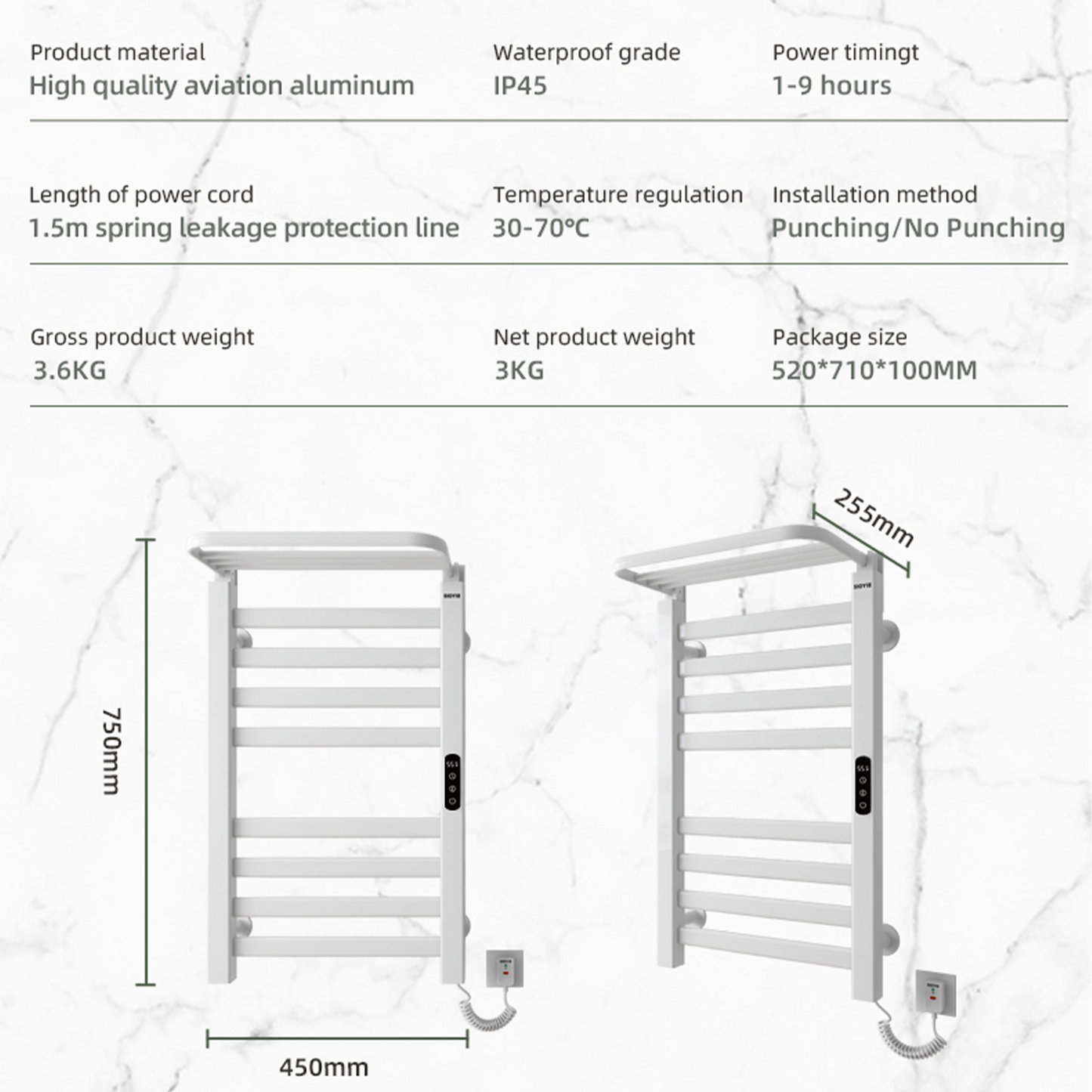 Towel warmer YBTR395