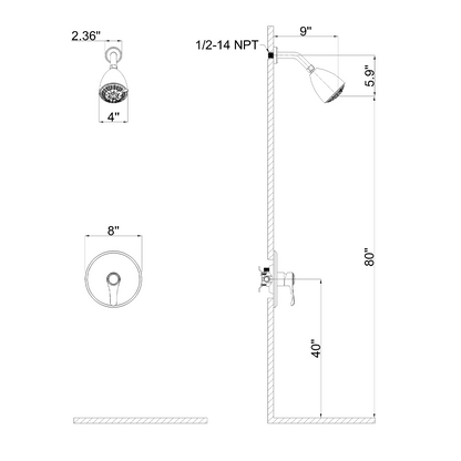 Shower set YBLY704HA