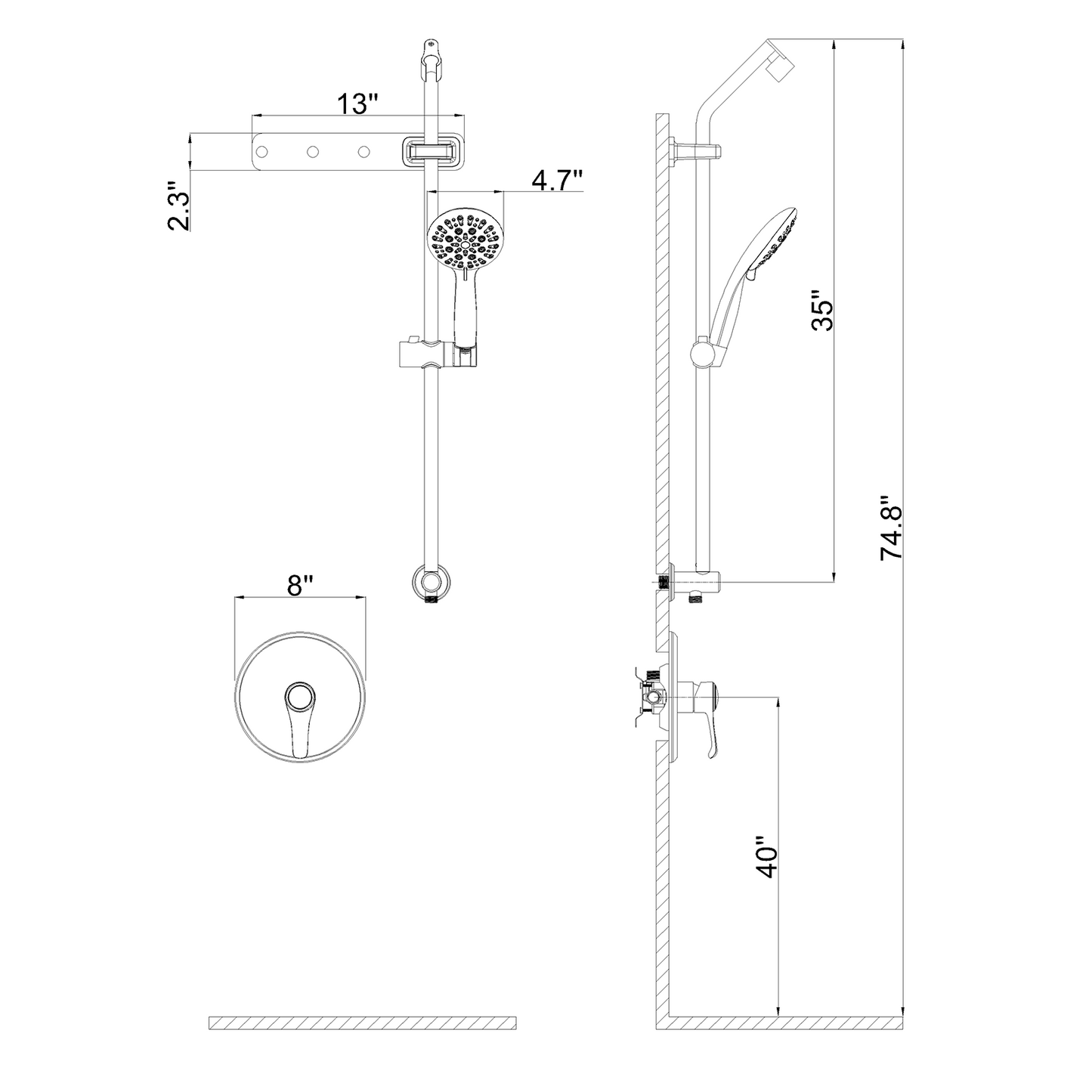 Shower set YBLY714A2