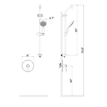 Shower set YBLY714A1