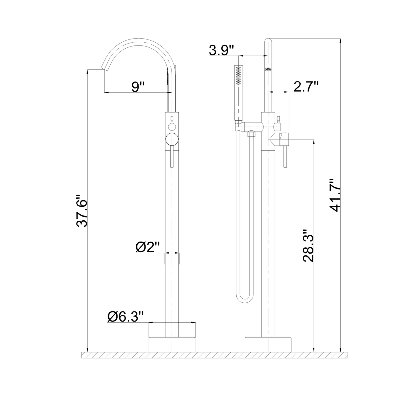 Shower Faucet YBLT7002Y-CH